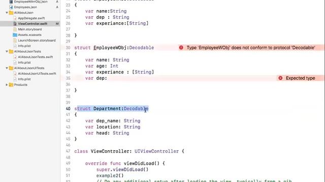 4002 - All About JSON in Swift 4 Part 3 смотреть онлайн