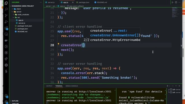 E-commerce MERN Project Bangla Tutorial 9 : Handing HTTP Errors смотреть онлайн