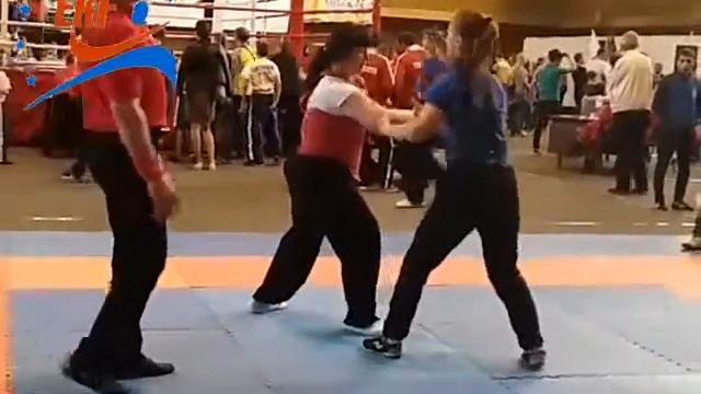 Одекова-Безязыкова раунд 1-3 ТУЙШОУ 05.12-15. Чемпионат Европы по кунгфу, Львів Україна