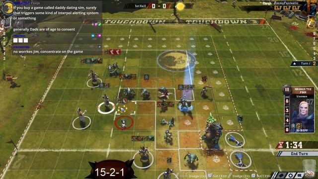 Blood Bowl 2 - ELF ELF ELF - Game 19 - High Elves vs. Underworld смотреть онлайн