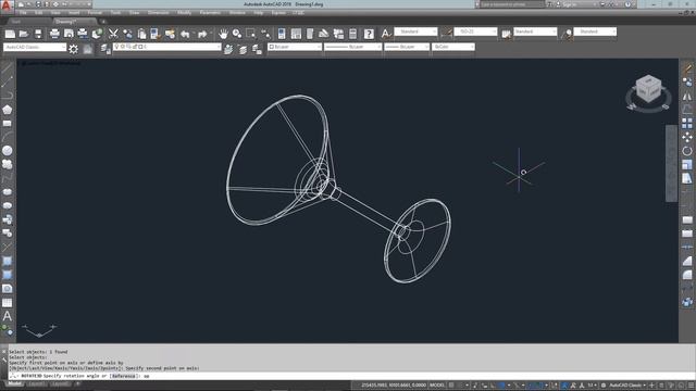 AutoCAD Tutorial Lesson 3-8 Revolve & Revsurf (Complete Beginners Course) смотреть онлайн