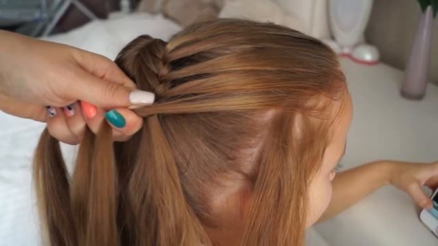 КРАСИВАЯ КОСА за 5 МИНУТ | Прически в школу на каждый день| ПРОСТАЯ прическа для девочек смотреть онлайн