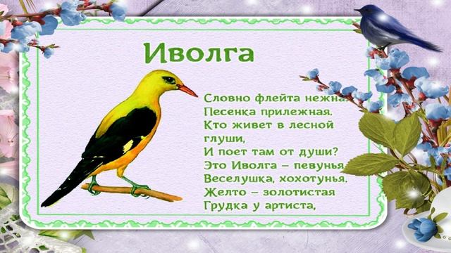 Перелетные ПТИЦЫ в СТИХАХ И КАРТИНКАХ! смотреть онлайн