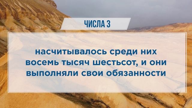 ЧИСЛА глава 3 | Чтение Библии | Библия в современном переводе смотреть онлайн