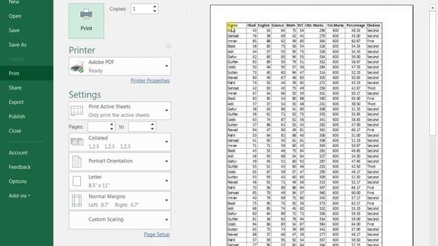 Print & Page setup Excel 2016 in Hindi смотреть онлайн