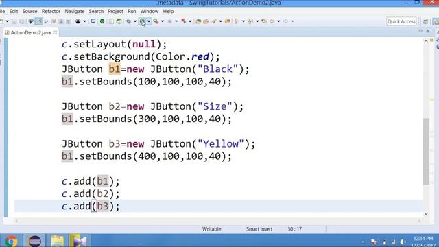 Java Swing(urdu/hindi)-16- Event Handling-02- Activating JButton using Anonymous class смотреть онлайн