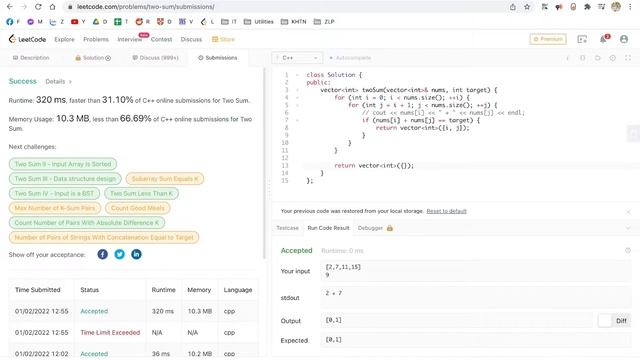 Leetcode 1 - Two Sum смотреть онлайн