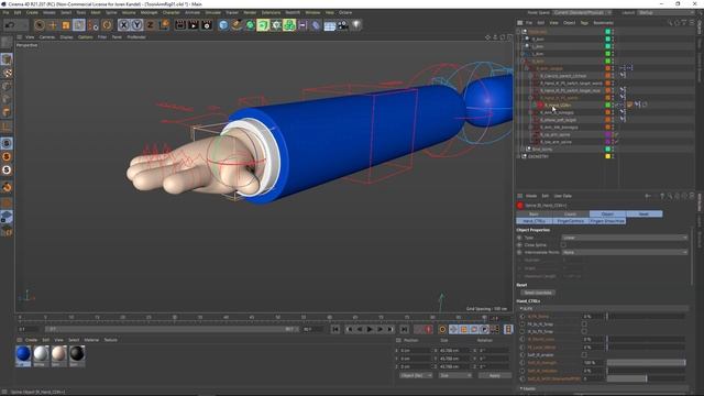 Free Cinema 4D 3D Toon Hand Rig смотреть онлайн