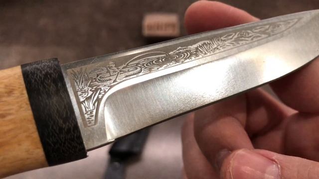 Нож "Пескарь" карельская береза 95Х18 от Златоуст АиР смотреть онлайн