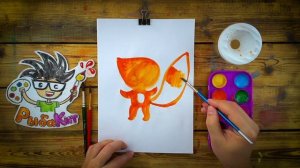 Как нарисовать БЕЛОЧКУ - Акварель Детский сад - рисуем с РыбаКит