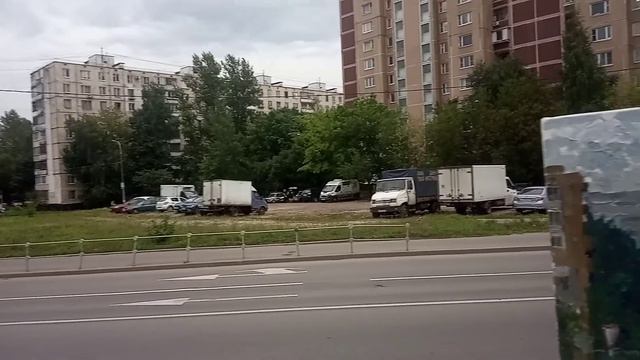 Картина маслом на холсте. "Где-то на окраине Москвы. Август". Завершение работы. Авторская картина смотреть онлайн