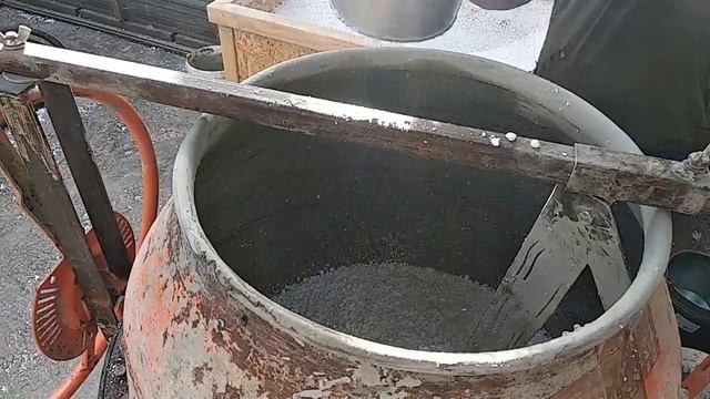 Полистиролбетон своими руками. Новый уровень. Замес. смотреть онлайн