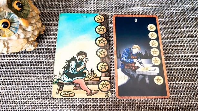 ВОСЬМЕРКА ПЕНТАКЛЕЙ/ЗНАЧЕНИЕ АРКАНА ТАРО УЭЙТА смотреть онлайн