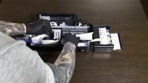 Прокачка чернил вручную на Epson L132