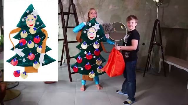 Игровой набор «Новогодняя Ёлочка» реквизит для аниматоров смотреть онлайн