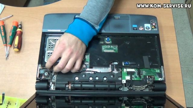 Разборка и чистка от пыли  ноутбука Acer 6530. Замена термопасты.