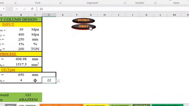Excel of villa project - أكسل لمشروع فيلا (just training).. смотреть онлайн