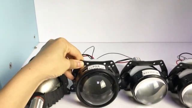 LED Projector Headlights: 2.5-inch/3-inch Bi-LED Projector Lens Testing Light Patterns At 5/10/25m