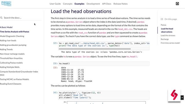 Time series analysis for Groundwater Using Pastas смотреть онлайн