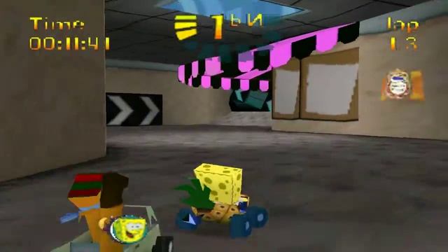 Прохождение игры Nicktoons Racing-Кубок 1 смотреть онлайн