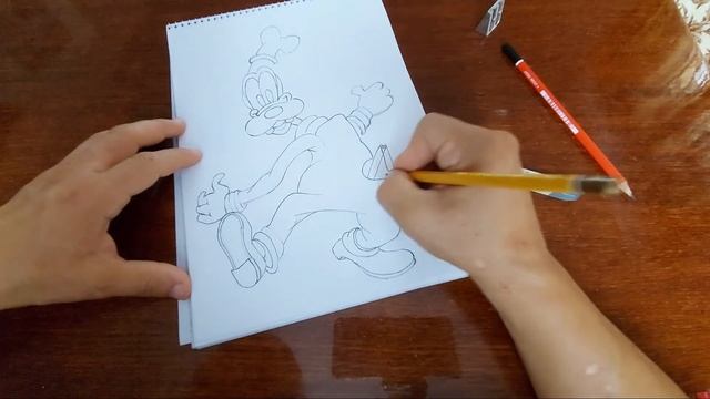 Рисуем Disney Collection Goofy. Drawing Disney Collection Goofy.