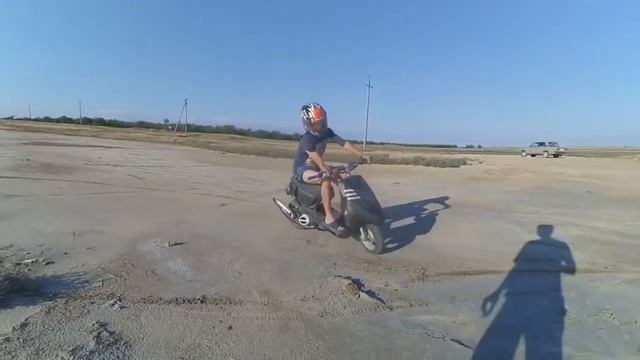 Yamaha Jog (Mazafakа) испытание гомном! Первый выезд! Покатушки. смотреть онлайн