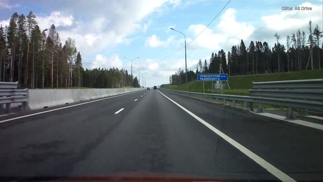 Трасса А121 на Петрозаводск. [ Санкт-Петербург - Лосево ] смотреть онлайн