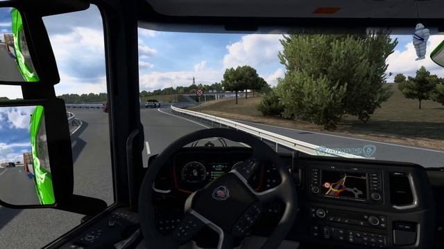 ETS 2 Iberia DLC - Scania R730 Transporting Cable Reel from Tarragona Part 1 смотреть онлайн