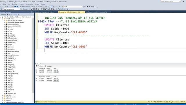 1. Transacciones en SQL Server смотреть онлайн