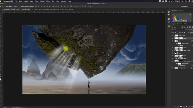 Touching the mountain !! Matte Painting !! Photoshop Tutorial смотреть онлайн