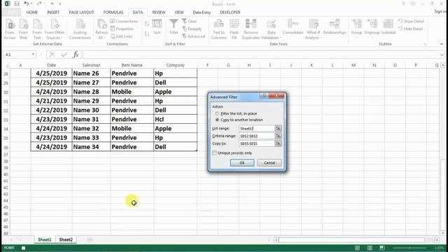 How To Automatically Transfer Data To Another Sheet In Excel || Using Advanced Filter смотреть онлайн