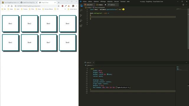 Tuto Drag and Drop Facile en Javascript 2/4 (2020) смотреть онлайн