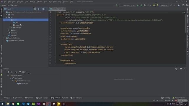Creating a Java servlet project with IntelliJ IDEA Ultimate 2020.2.4 смотреть онлайн