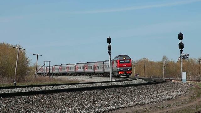 ТЭП70БС-189 с пассажирским Томск - Лениногорск