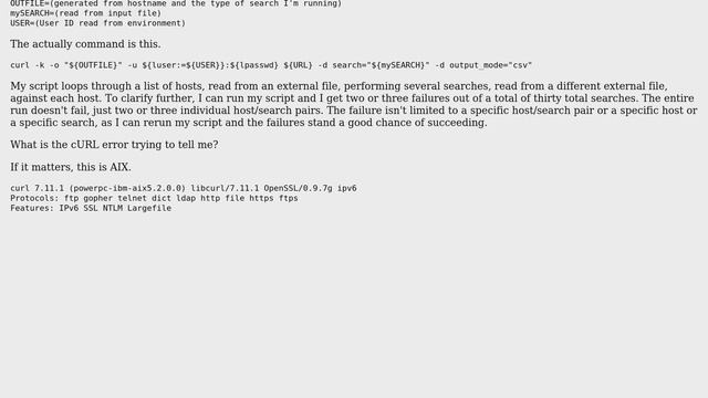 What is "curl: (56) SSL read: error:00000000:lib(0):func(0):reason(0), errno 73" telling me? смотреть онлайн
