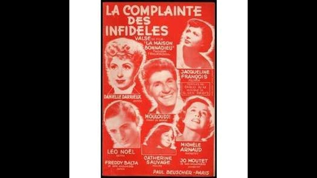 Mouloudji - La Complainte des Infidèles - 1951 смотреть онлайн