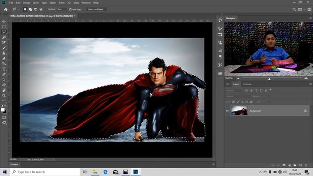 Menggunakan Polygonal Lasso Tool Pada Photoshop | Using the Polygonal Lasso Tool in Photoshop смотреть онлайн