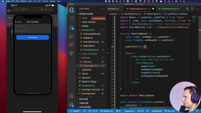 Build a Zoom Clone with React Native & NodeJS | Firebase | SocketIO смотреть онлайн