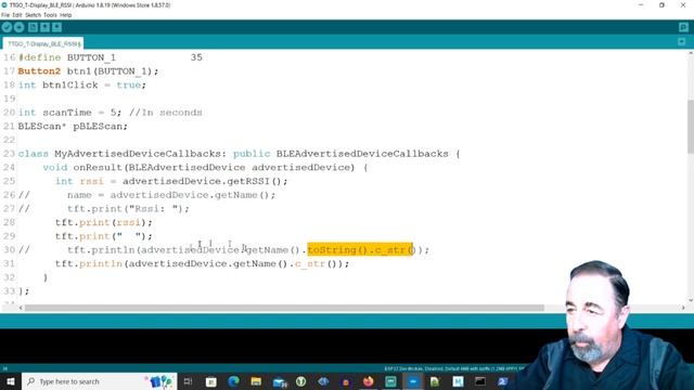 Using TTGO T-Display to Scan BLE RSSI (Bluetooth Low Energy Received signal strength indicator). смотреть онлайн