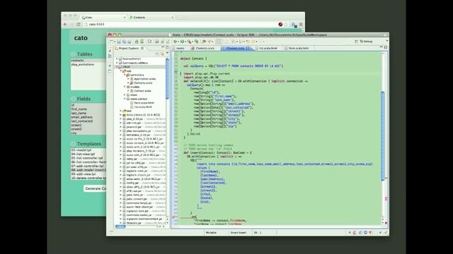Play Framework 2 CRUD with Cato (Scala) смотреть онлайн