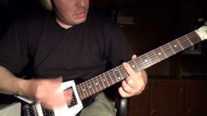Простой РИФ на электрогитаре для начинающих № 04