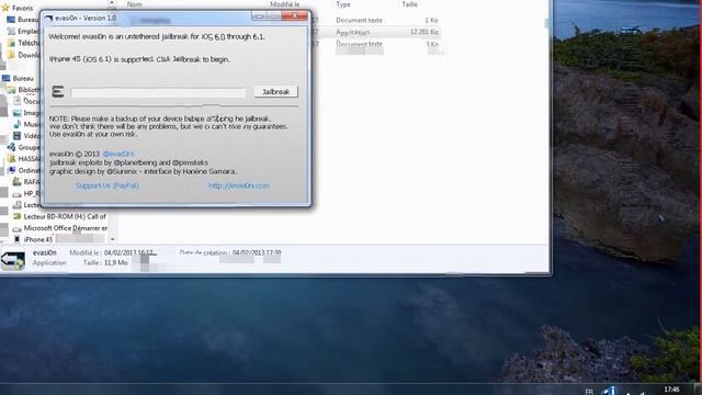 Evasi0n : Untethered Jailbreak iOS 6.1, 6.0.1, 6.0 iPhone 5, 4S, 4, 3GS, iPad Mini, iPod touch смотреть онлайн