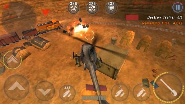 Gunship Battle Game - Episode 1 - Mission 7 - Destroy Trains - Super Huey смотреть онлайн