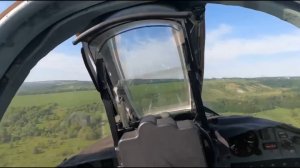 Катапультирование из сбитого СУ-25 на малой высоте