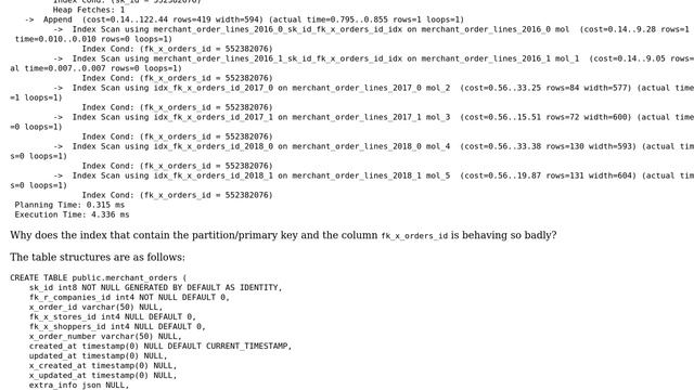 Joining two tables partitioned tables having index with the partition key and joining columns... смотреть онлайн
