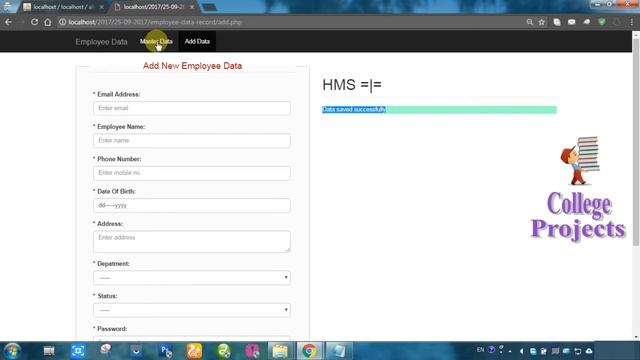 Employee Data Management System Project in PHP | MYSQLI | HTML | CSS JAVASCRIPT - College Projects смотреть онлайн