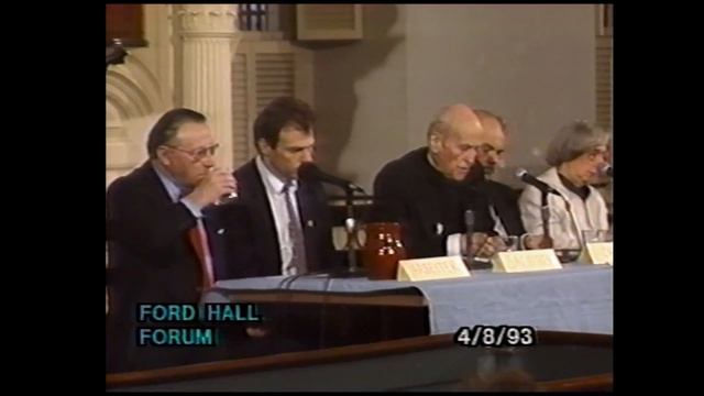 Ford Hall Forum: "Why Remember: Lessons to be Learned from the Holocaust" - 4/8/93 смотреть онлайн