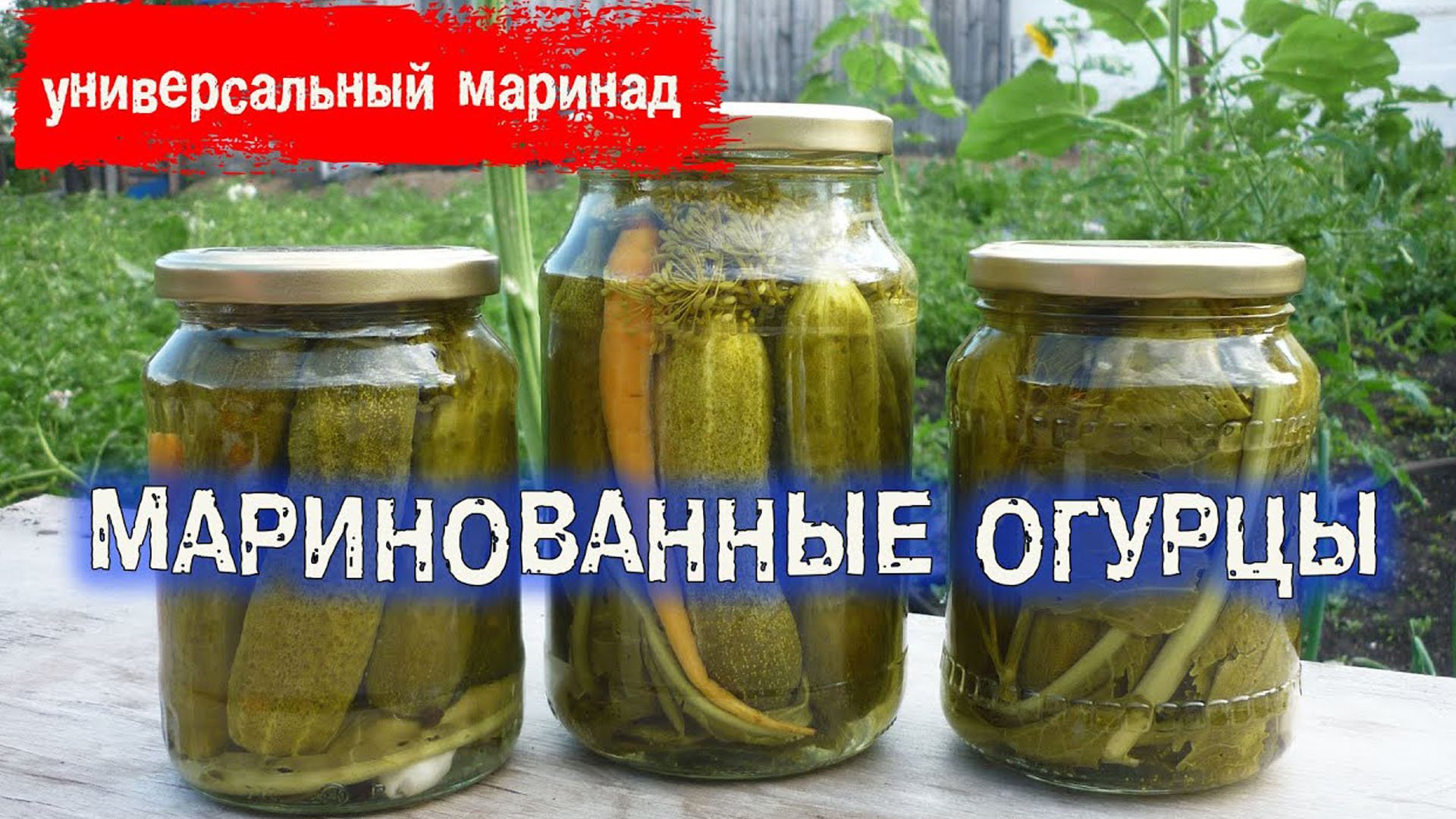 Хрустящие маринованные огурцы на зиму и универсальный маринад смотреть онлайн