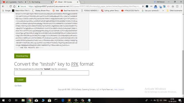 How to connect your shared hosting account with SSH with putty | cPanel | GoDaddy | 2018 смотреть онлайн