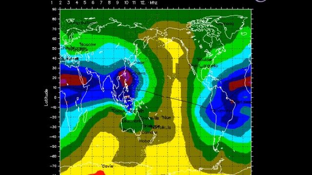 Global Ionospheric foF2 Map August 16 - 22, 2012 смотреть онлайн